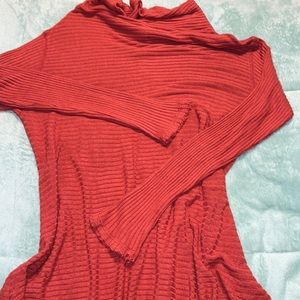 Free PEOPLE long tunic cut out back dress shirt M